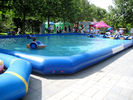 China Large Outerside Metal Frame PVC Inflatable Swimming Pools , Durable and Portable distributor